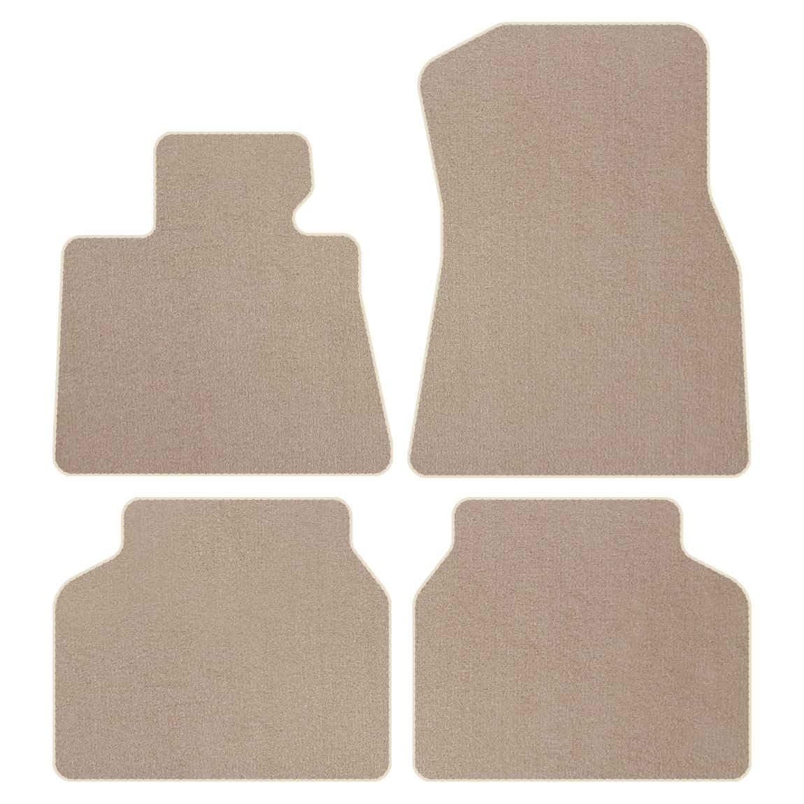 Premium Velourmattenset für BMW XM G09 ab Bj. 2023 PREM BEIGE Befestigungen Veloursfussmatten Automatten Passform Neu von edecor