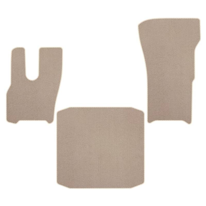 Premium Velourmattenset für DAF XG+ ohne Pneumatischer Beifahrersitz ab Bj. 2021 PREM BEIGE 3-TLG. Passform Neu Veloursfussmatten Automatten von edecor