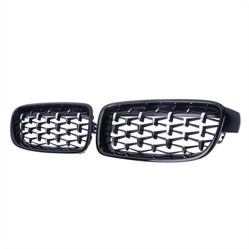 eglci Kompatibel Mit 3er F30 F31 F35 2013 2014 2015 2016 2017 2018 2019 Auto Front Nieren Stoßfänger Gitter Diamond Style Racing Grille Auto-Frontstoßstangengitter(Silver and Black) von eglci