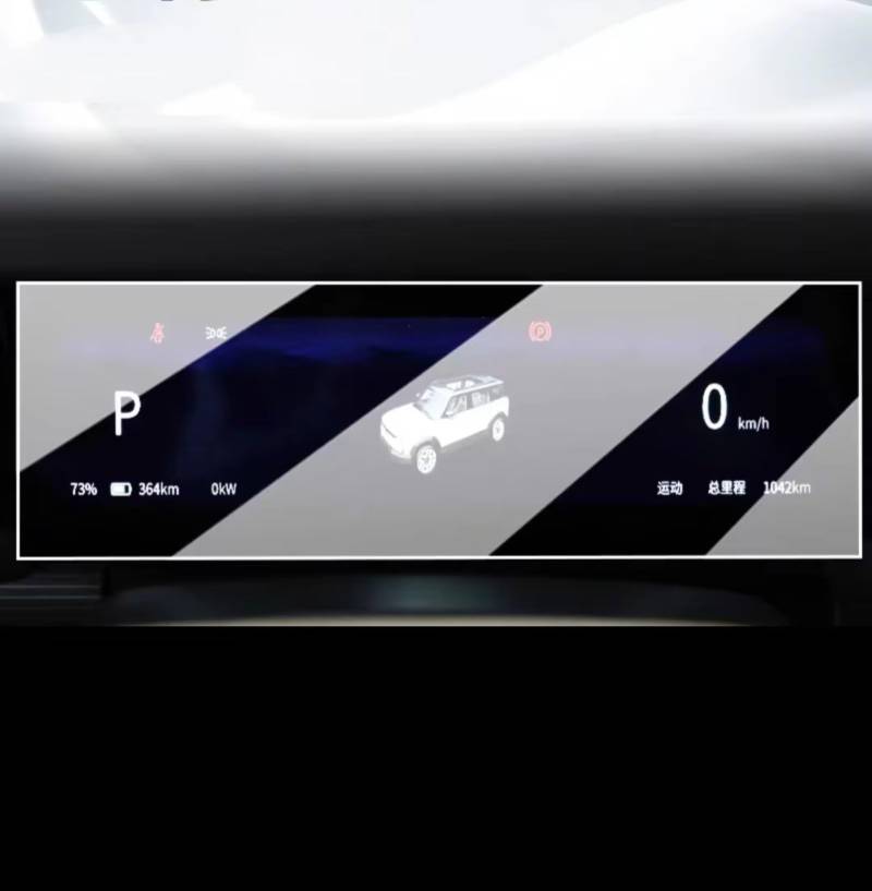 eglci Kompatibel Mit Chery Für Aiqar Eq3 Für Icar 03 2023 2024 Auto GPS-Navigation Schutzfolie LCD-Bildschirm Gehärtetes Glas Schutzfolie Auto Navigationsfolie(Dashboard) von eglci