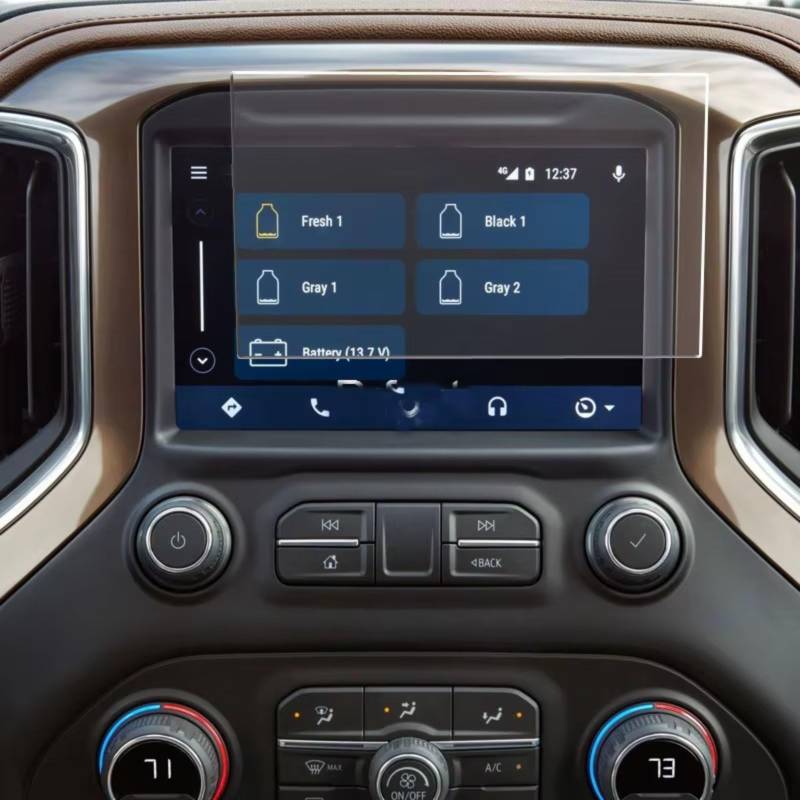 eglci Kompatibel Mit Chevy Für Silverado 1500 2021, Auto-Innenzubehör, GPS-Navigation, Gehärtetes Glas, Displayschutzfolie Auto Navigationsfolie von eglci