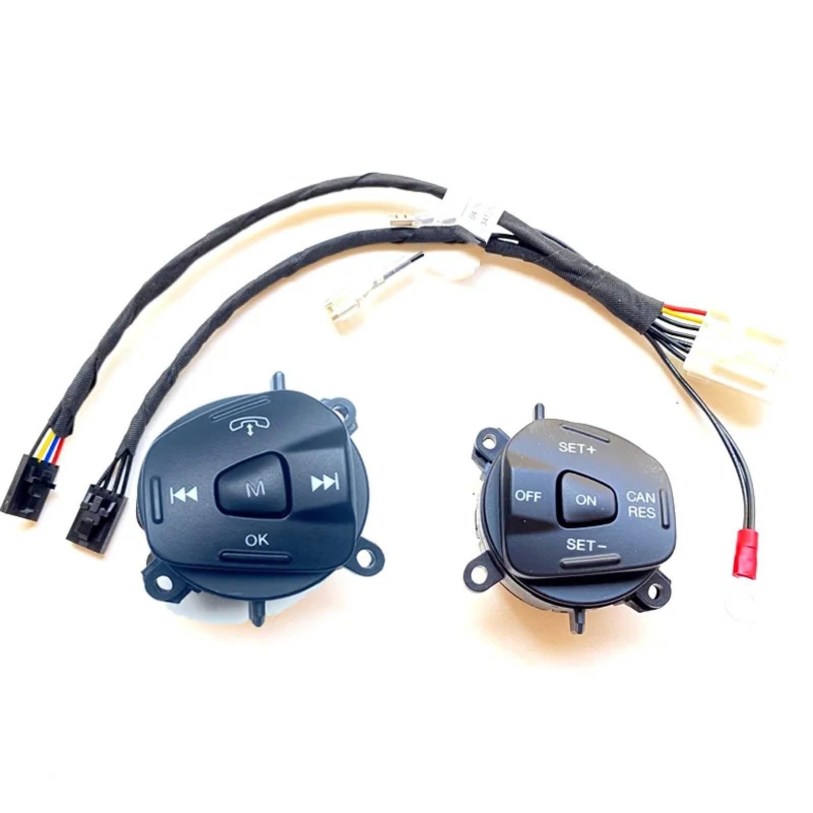 eglci Kompatibel Mit Ford Für Fiesta MK7 MK8 ST Für Ecosport 2013 Multifunktionslenkrad Tempomat Schalterknopf Lenkradkabelbaumstecker Lenkrad Tasten Switch(color1) von eglci