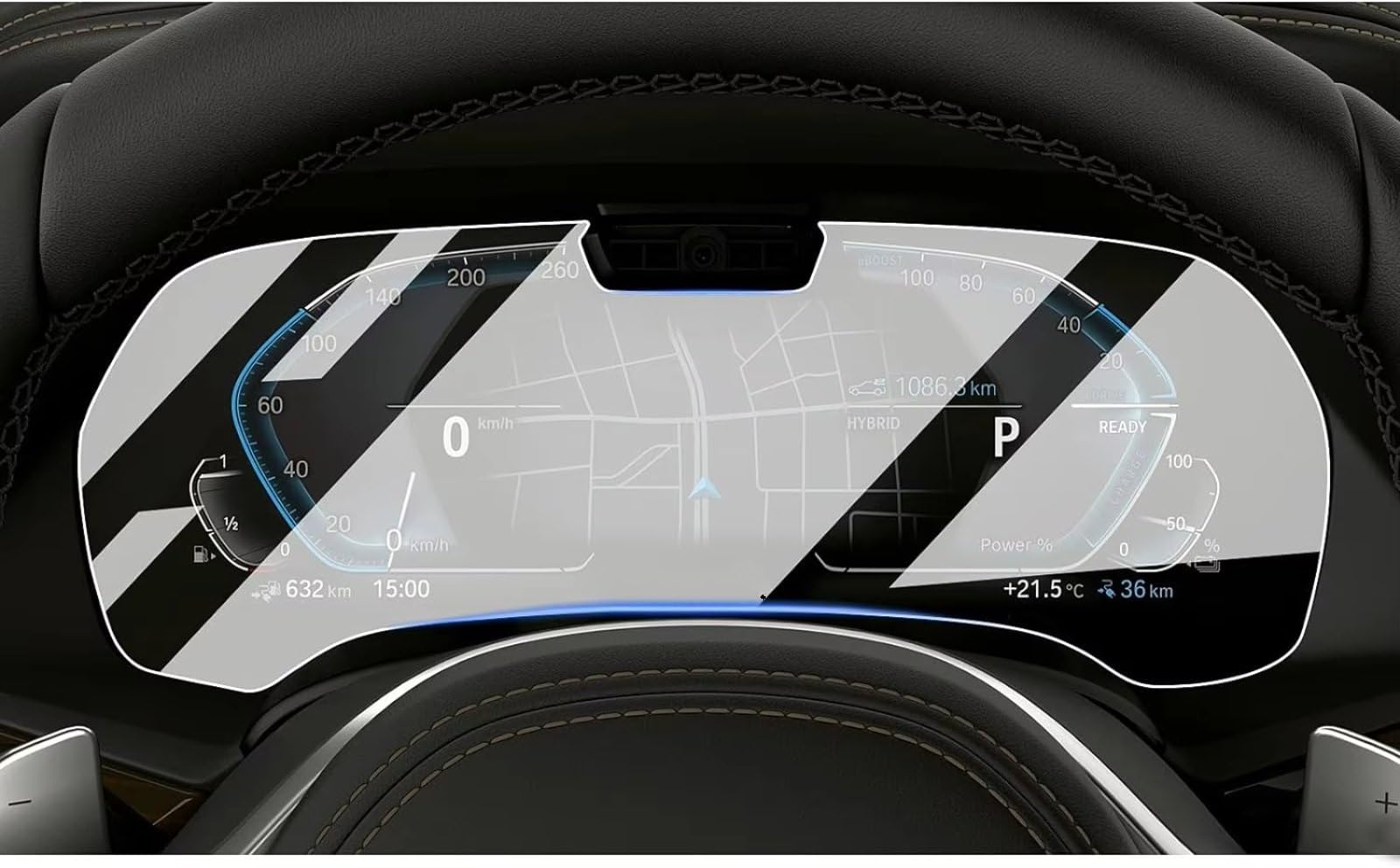 eglci Kompatibel Mit Für X5 2021 2022 Auto 12,3 Zoll Touchscreen Navigation Gehärtetes Glas Displayschutzfolie Auto Navigationsfolie(GPS 12.3 inch) von eglci