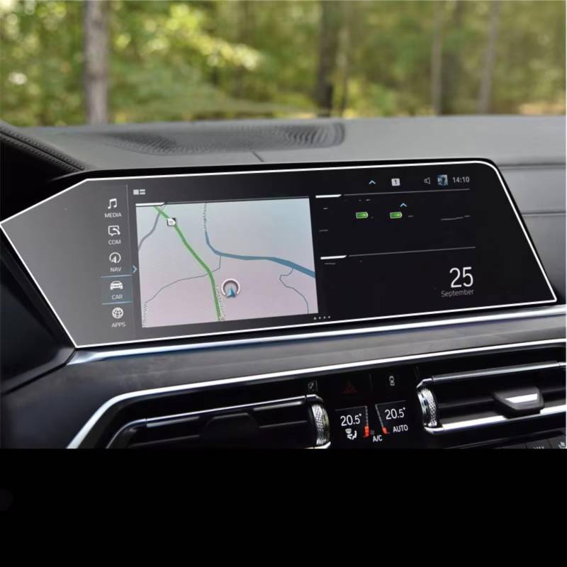 eglci Kompatibel Mit Für X5 X6 X7 G05 G06 G07 2019 2020, Auto-Navigations-Displayschutz, Instrumenten-Armaturenbrett, Gehärtetes Glas Auto Navigationsfolie von eglci