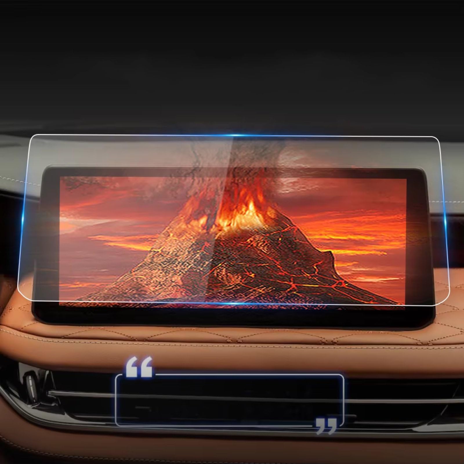 eglci Kompatibel Mit Infiniti Für QX60 2023, Auto-Displayschutz, Navigation, Gehärtetes Glas, Schutzfolie, Autozubehör Auto Navigationsfolie von eglci