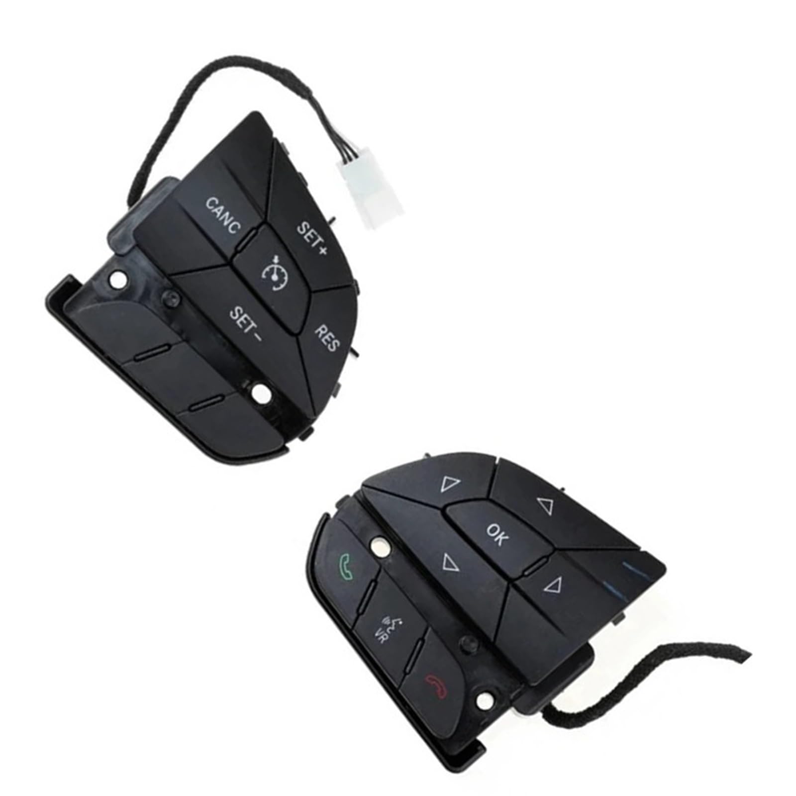 eglci Kompatibel Mit Jeep Für Cherokee 68146854AB Auto-Multifunktions-Lenkrad-Bedientaste Auto-Tempomat Audio-Schalter Automontage Lenkrad Tasten Switch von eglci