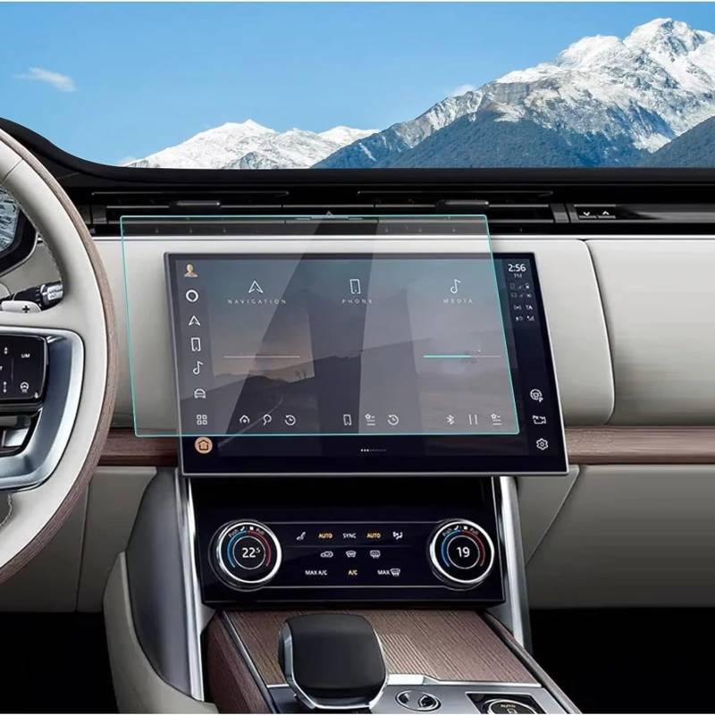 eglci Kompatibel Mit Land Für Rover Für Range Für Rover 2023 2024 Autozubehör 13,1 Zoll GPS-Navigation Gehärtetes Glas Displayschutzfolie Auto Navigationsfolie von eglci