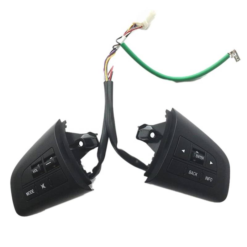 eglci Kompatibel Mit Mazda 3 2010 Cx7 2011 Cx5 2012 Auto-Lenkrad-Tastenschalter Tempomatschalter Audio-Taste Auto-Tempomattaste Lenkrad Tasten Switch von eglci