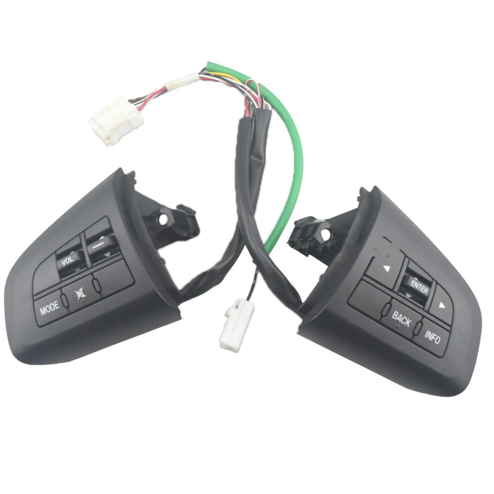 eglci Kompatibel Mit Mazda 3 2010 Für CX-5 2012 Für CX-7 2011 Auto-Tempomatschalter Multifunktions-Lenkrad-Audiotaste Lenkrad Tasten Switch von eglci