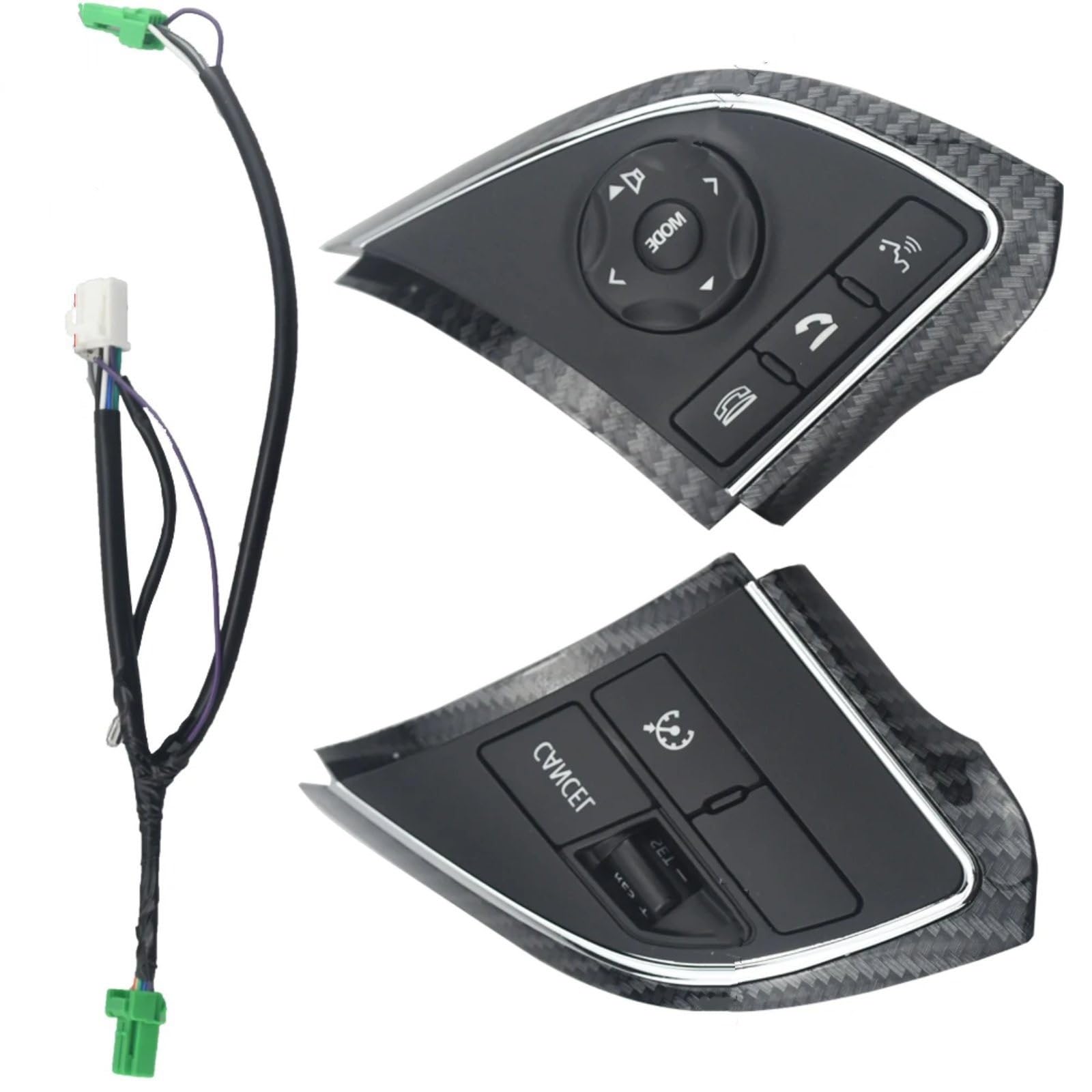 eglci Kompatibel Mit Mitsubishi Für Trito 2015 2016 2017 Auto Multifunktions-Lenkradschalter Tempomat Cruise Button Lenkrad Tasten Switch von eglci