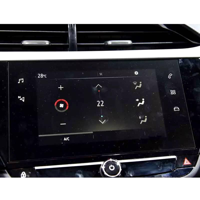 eglci Kompatibel Mit Opel Für Corsa F 2020 2021 7 Zoll Auto-Infotainment-Displayschutzfolie GPS-Navigation Displayschutzfolie Aus Gehärtetem Glas Auto Navigationsfolie von eglci