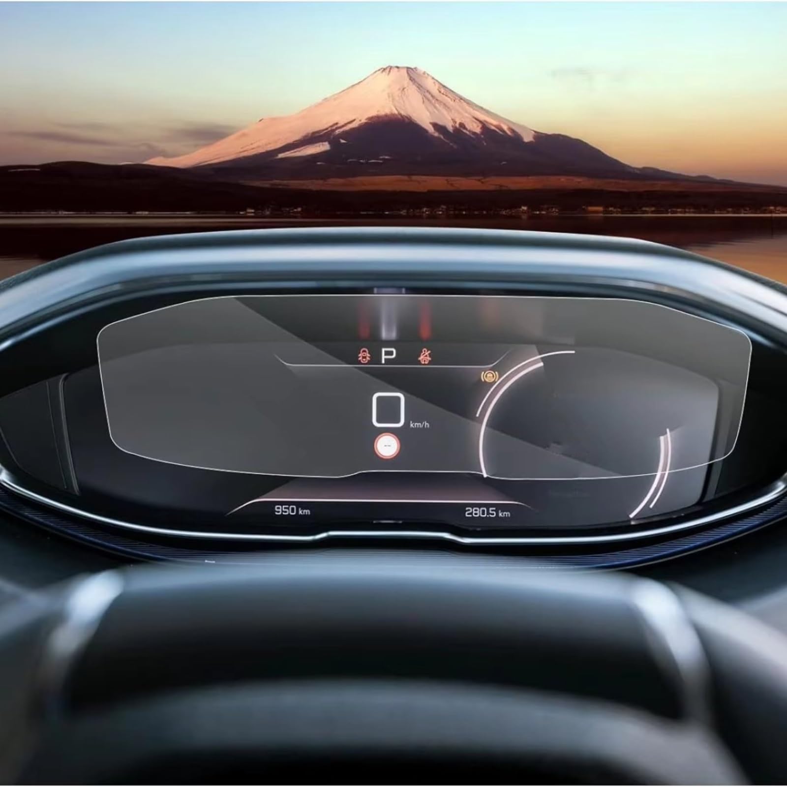 eglci Kompatibel Mit Peugeot Für 5008 3008 2021 2022 2023, Auto-LCD-Infotainment, GPS-Navigation, Gehärtetes Glas Und Armaturenbrett-Displayschutzfolie Auto Navigationsfolie(Dashboard) von eglci