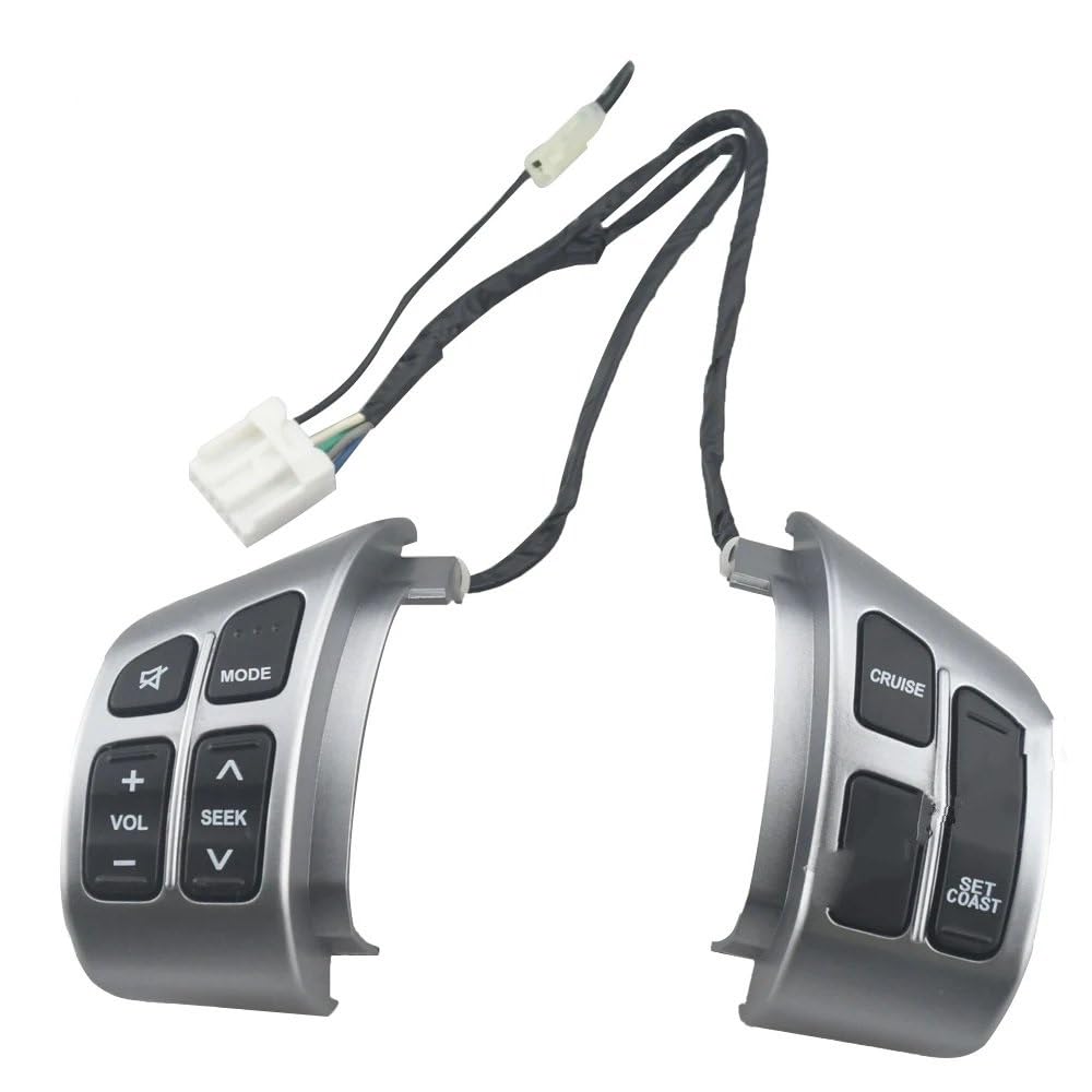 eglci Kompatibel Mit Suzuki Für Sx4 1.8 1.6 2009 2010 2011 2012 2013 Auto-Multifunktions-Lenkrad-Tempomat-Knopfschalter Automontage Lenkrad Tasten Switch von eglci