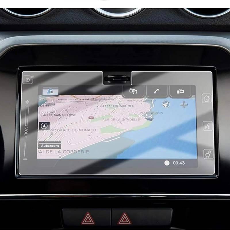 eglci Kompatibel Mit Suzuki Für Vitara LY 2015 2016 2017 2018 2019 2020 2021 2022 2023 2 Stück PET-Displayschutzfolie Auto 7 Zoll GPS-Navigations-Schutzfolie Auto Navigationsfolie von eglci