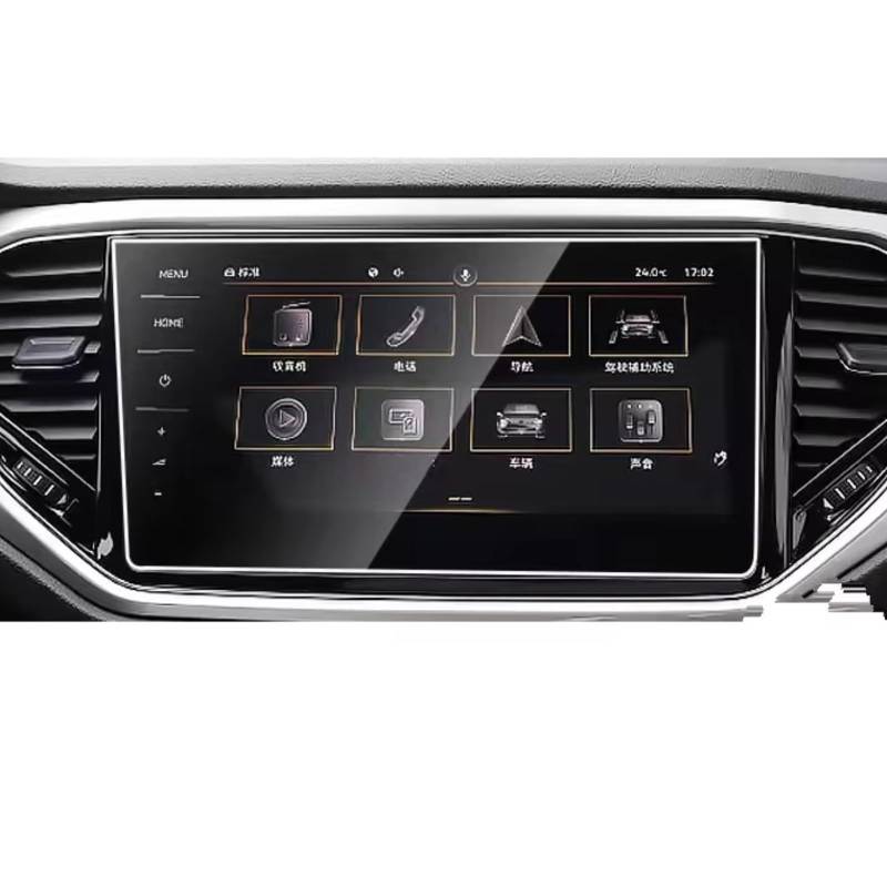 eglci Kompatibel Mit VW Für Bore 2021 2022 2023 Auto 9,2 Zoll Infotainment GPS Navigation Und Instrument Displayschutzfolie Aus Gehärtetem Glas Auto Navigationsfolie(9.2inch GPS) von eglci