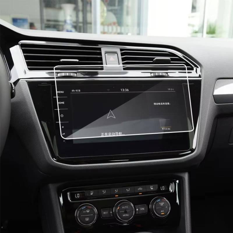 eglci Kompatibel Mit VW Für Tiguan II Für GTE Allspace Discover Pro 2019 2020 2021 2022 2023 Auto 9,2 Zoll GPS-Navigation Gehärtetes Glas Schutzfolie Auto Navigationsfolie von eglci