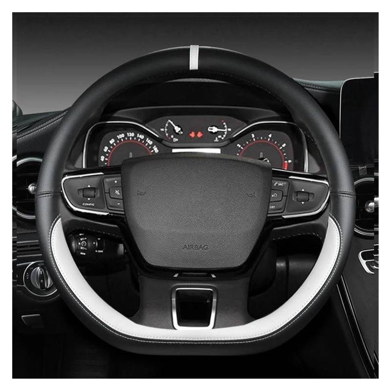 eglci Lenkradhülle für Auto Kompatibel Mit Citroen Für DS3 DS4 DS5 2009–2015 Für Spacetourer 2016–2021, 38 Cm/15 Zoll D-Form, Auto-Lenkradabdeckung, Autoteile(9) von eglci