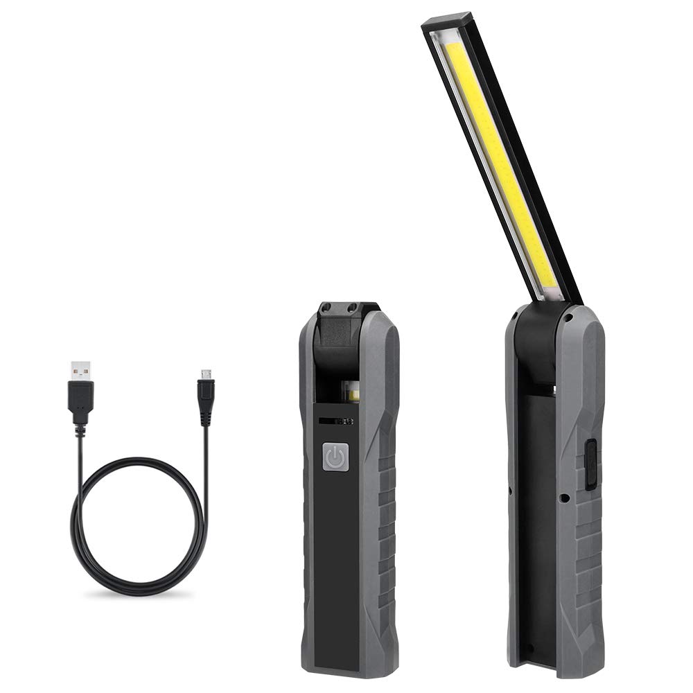 ele ELEOPTION LED Arbeitsleuchte Faltbar Taschenlampe mit magnetischer Base Inspektionsleuchten COB Arbeitslampe für Auto Reparatur, Werkstatt, Garage, Camping, Notbeleuchtung von ele ELEOPTION