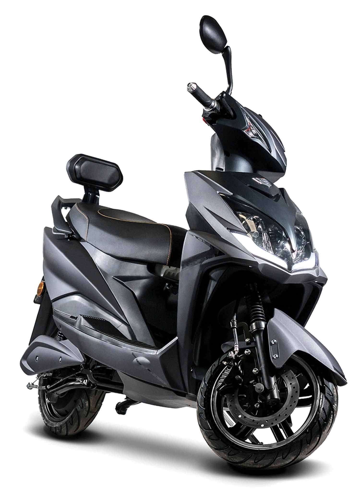 E-Motorrad Falcon Max Range E-Roller 45 km/h, Bis 100 km Reichweite, herausnehmbarer 72V / 30AhLithium-Akku, Motorrad, Elektro Roller, E-Roller kaufen, Schwarz von elrofu