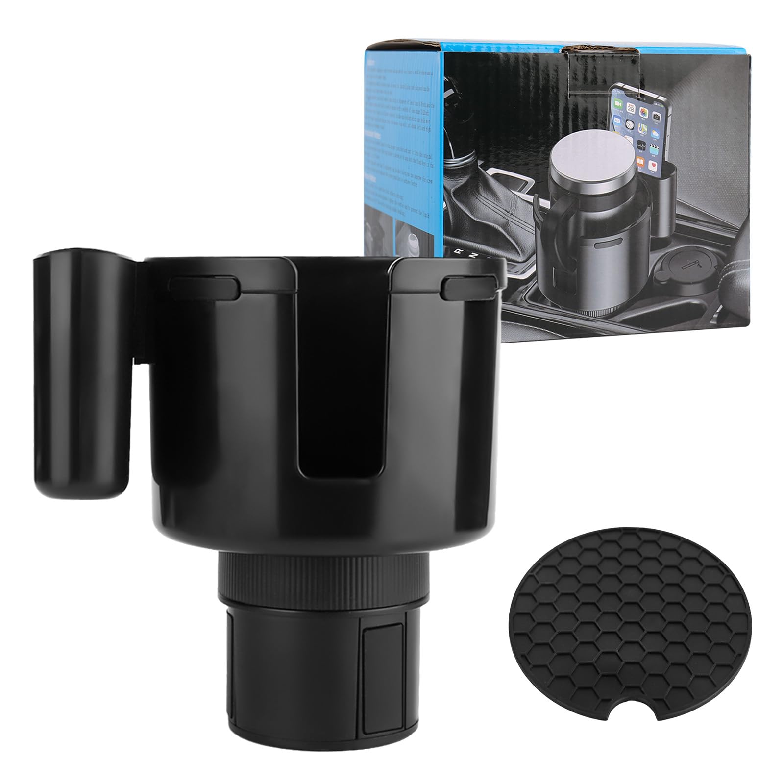 elthmpr Auto Getränkehalter Expander Universeller Cup Holder - Kaffeebecher Halterung Auto mit Verstellbarer Basis Auto Getränkehalterung Car Verstellbarer Becherhalter für Flasche Drink Halter von elthmpr