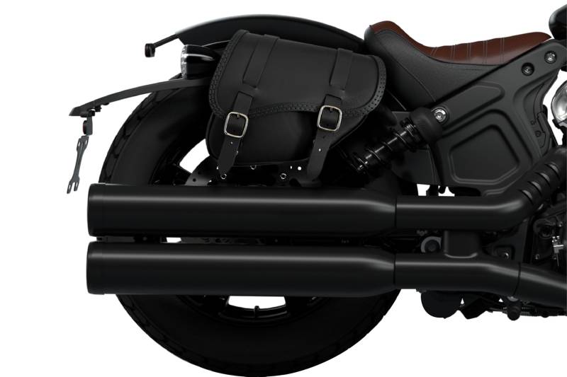 Leder Satteltasche für die rechte Seite aus Leder für 2018-2022 Indian Scout Bobber, Made in Italy ENDSCUOIO… von ends cuoio