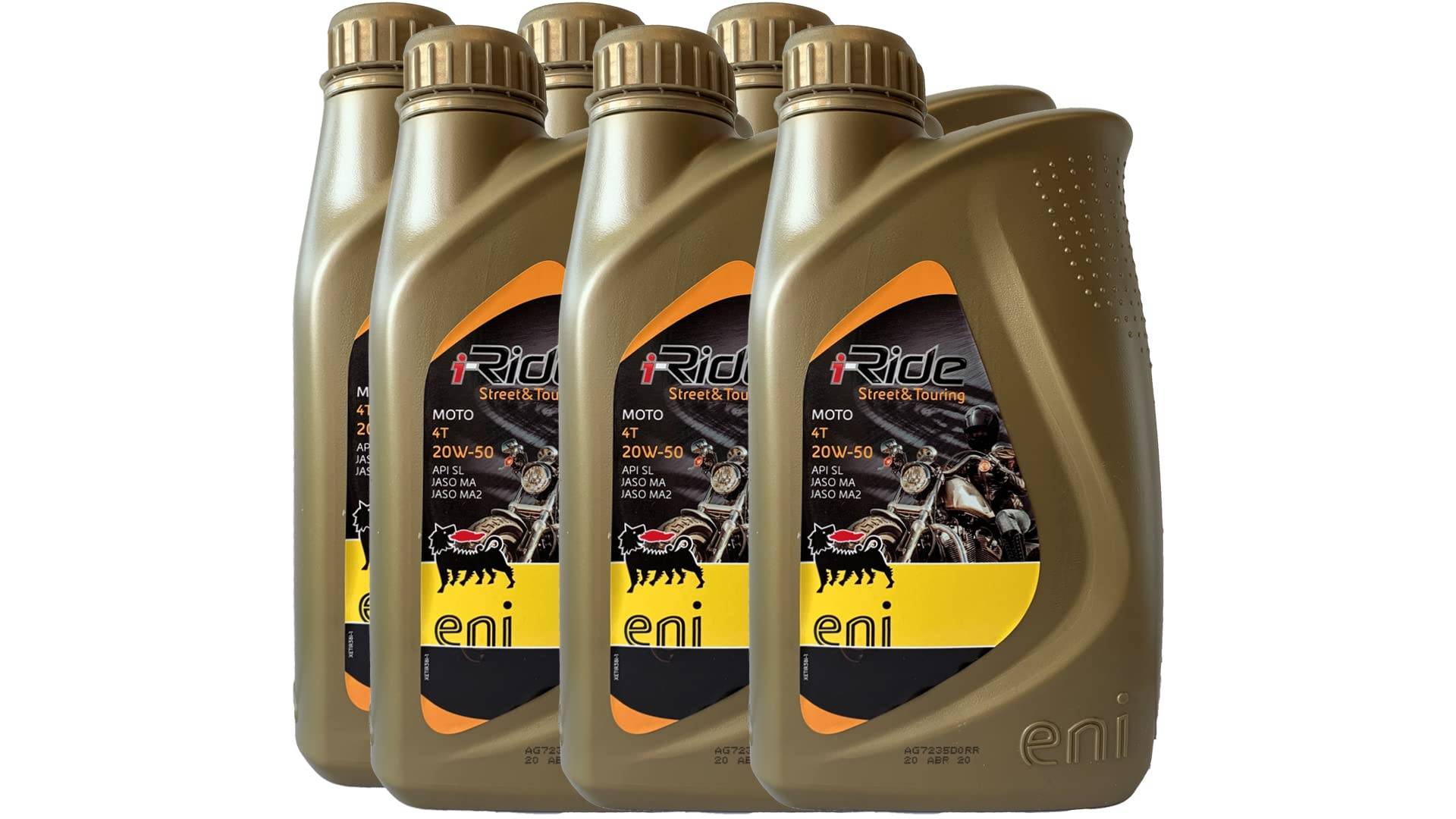 eni i-Ride Moto 20W-50 4T 6x 1Liter von eni