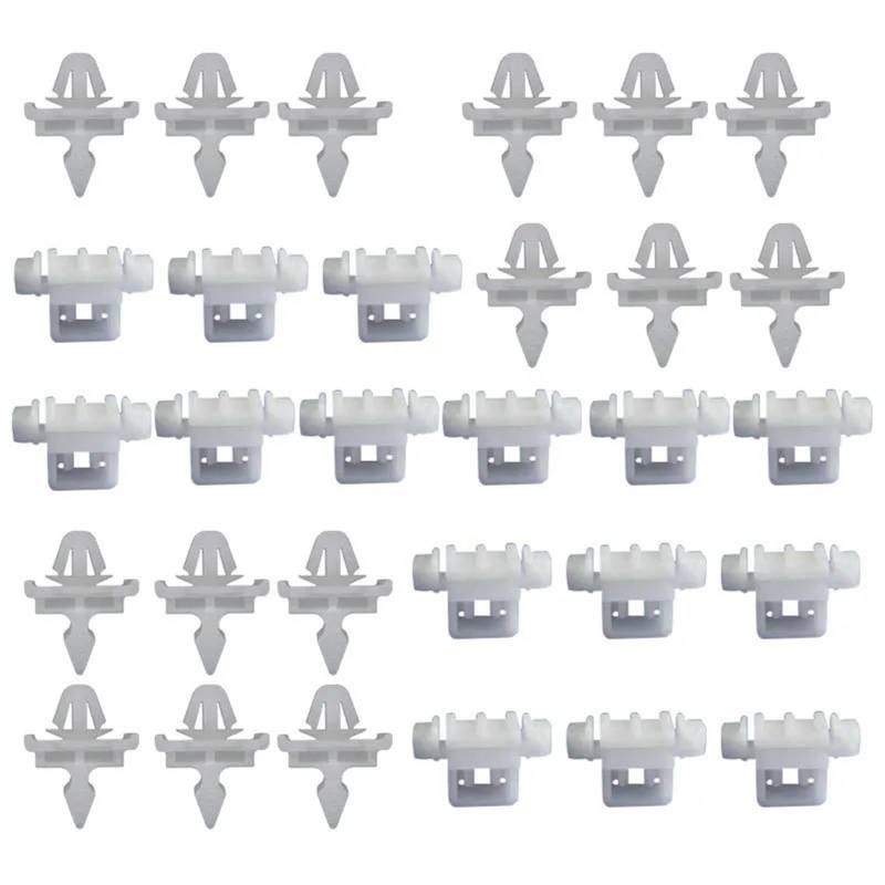 eobidhgi [Replacement] 30 PCS Teile Klammern Clips Beplankung for Mercedes for Sacco 190 W201 W124 A124 S124 Auto Fastener Clip Auto Zubehör von eobidhgi