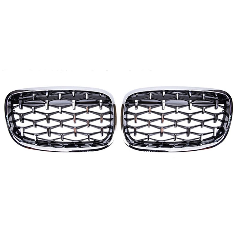 eobidhgi [Replacement] 51137305590 51137157687 51137157688 1 Paar vorderer Nierengrill Diamantgrill 51137305589 Passend for BMW X5 E70 X6 E71 for Hybrid E72 (Silver) von eobidhgi