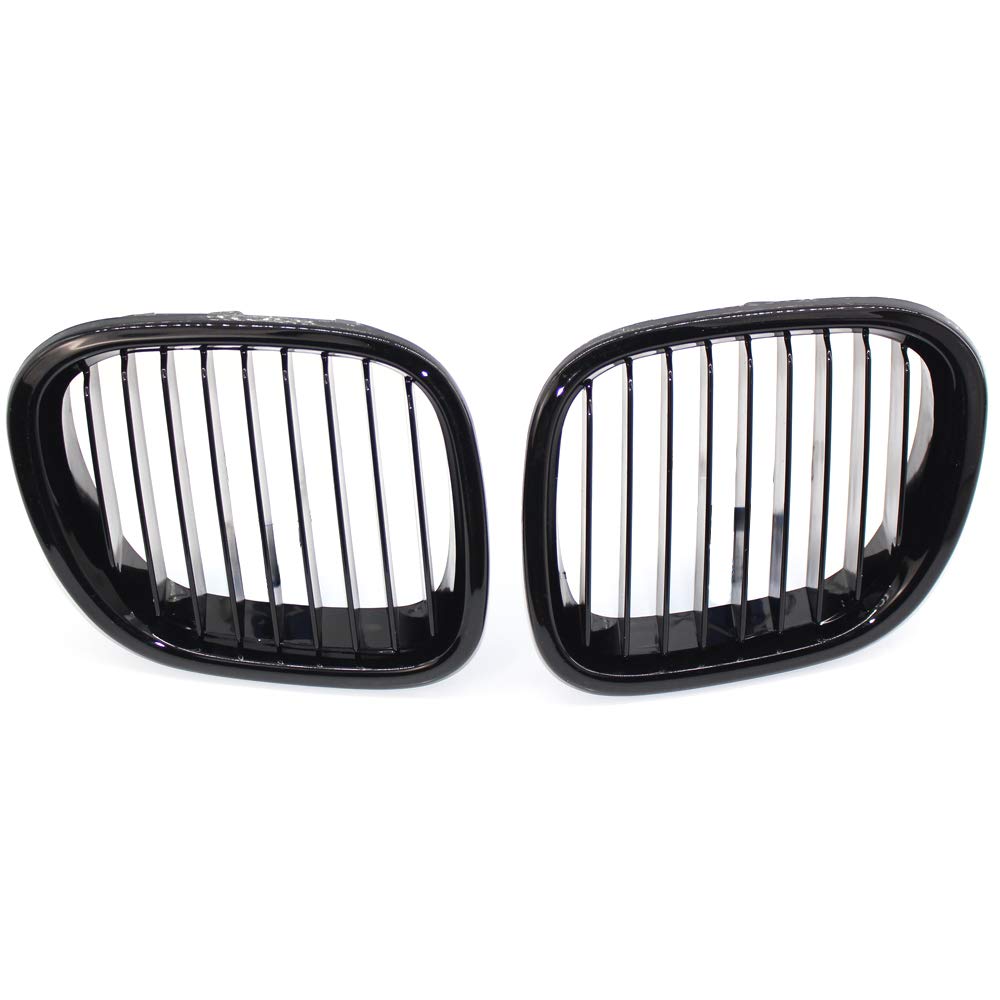 eobidhgi [Replacement] Auto Ersatz Front Stoßstange Nieren Grill for BMW Z3 E36 1996-2002 Single Line Grille Auto Außen Teile (Glossy Black) von eobidhgi