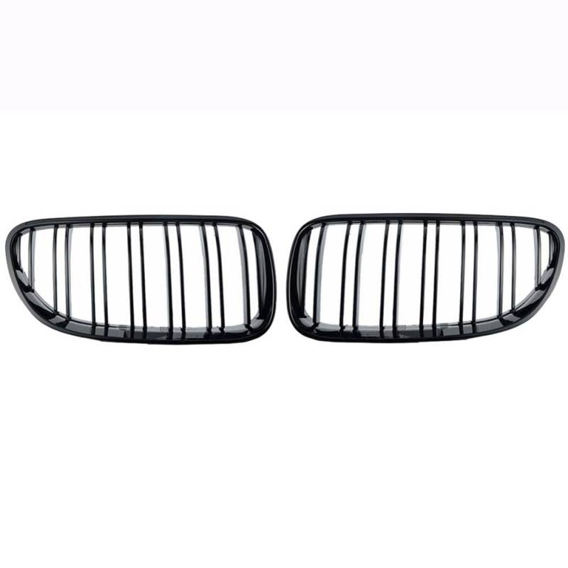 eobidhgi [Replacement] Carbon Kühlergrill Niere Grill for BMW E92 E93 320I 330I 328i 335i 2010 2011 2012 Auto Styling Schwarz glänzend Dual Line (Gloss Black) von eobidhgi