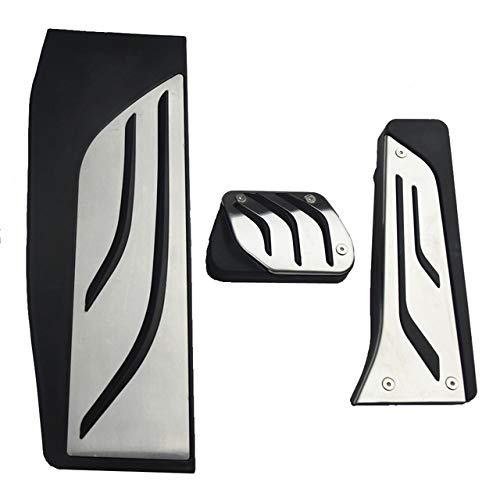 eobidhgi [Replacement] for BMW 1 2 3 4 Serie F20 F21 F22 F30 F31 F32 F36 Kraftstoff Gas Bremse Kupplung Fußstütze Pedal Pad Abdeckung (at withrest) von eobidhgi