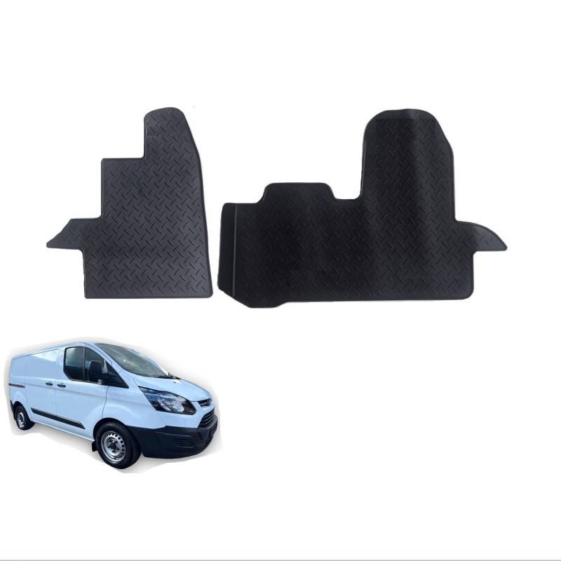 Automatten Fußmatten Gummimatten für Ford Transit Custom 2012-2022 schwarz 2tlg. Gummifußmatten Allwetter Matten Eparts24 von eparts24