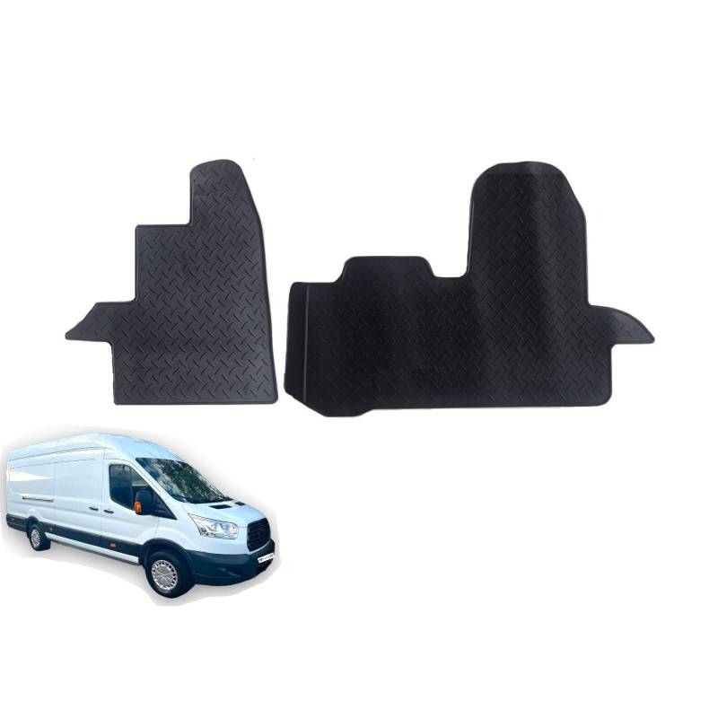 Automatten Fußmatten Gummimatten für Ford Transit V363 ab 2014- schwarz 2 TLG. Set Gummifußmatten Allwetter Matten Eparts24 von eparts24