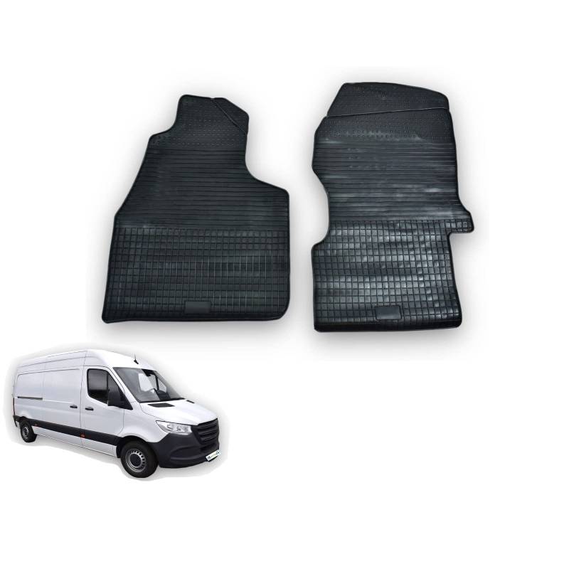 Automatten Fußmatten Gummimatten für Mercedes Sprinter W907-910 2018-2tlg. Set Gummifußmatten Allwetter Matten Eparts24 von eparts24