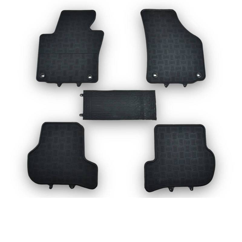 Automatten Fußmatten Gummimatten für Seat Leon 1P 2005-2012 schwarz 5 TLG. Gummifußmatten Allwetter Matten Eparts24 von eparts24