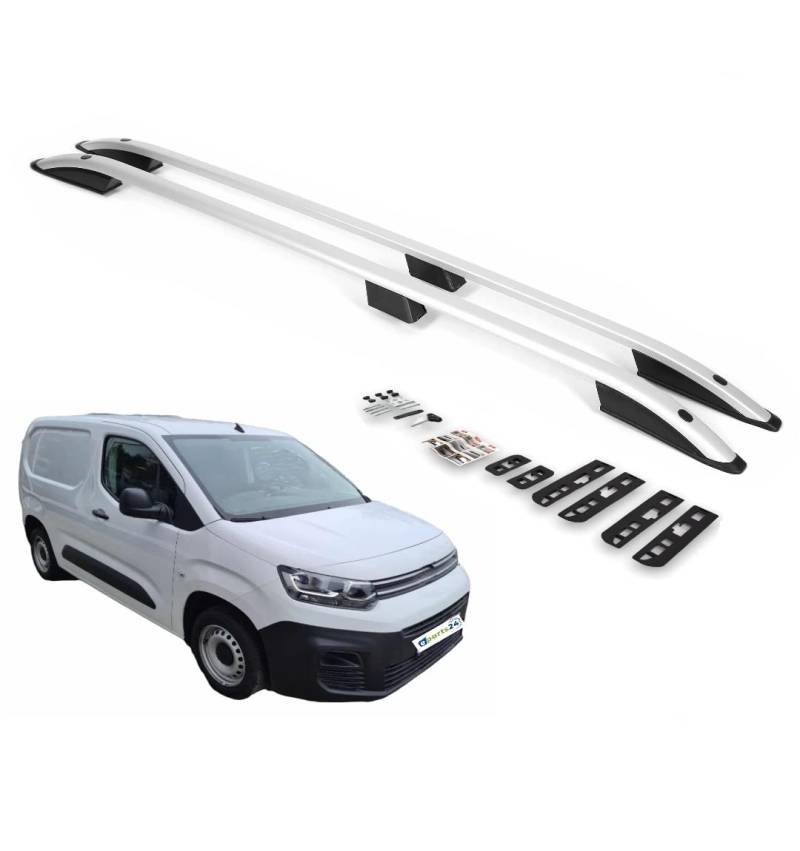 Dachreling Set für Citroen Berlingo III K9 ab 2018-2022 L1 kurzer Radstand Alu E-Parts24 von eparts24