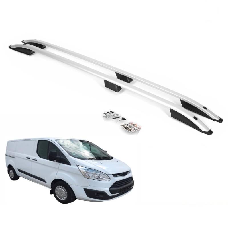 Dachreling Set für Ford Transit Tourneo Custom 2012-2022 L1 kurzer Radstand Alu E-Parts24 von eparts24