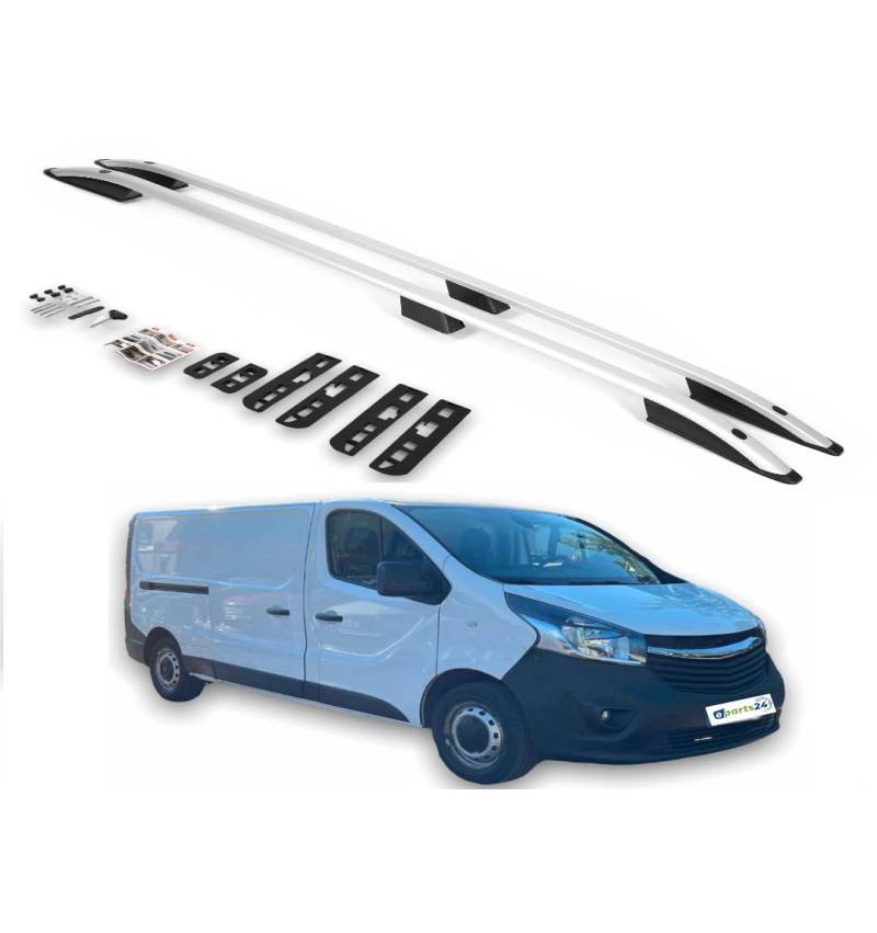 Dachreling Set für Opel Vivaro B Renault Trafic 2014-2019 L2 Langer Radstand Alu E-Parts24 von eparts24