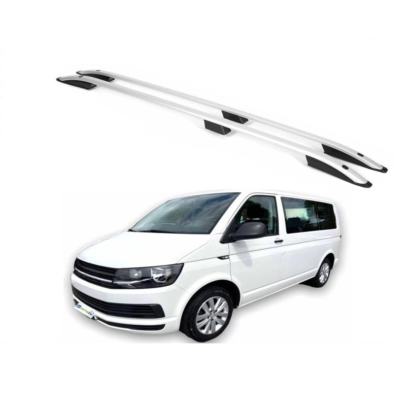 E-Parts24 Dachreling für VW T6 Multivan Transporter ab 2015- kurzer Radstand L1 Alu Silber von eparts24