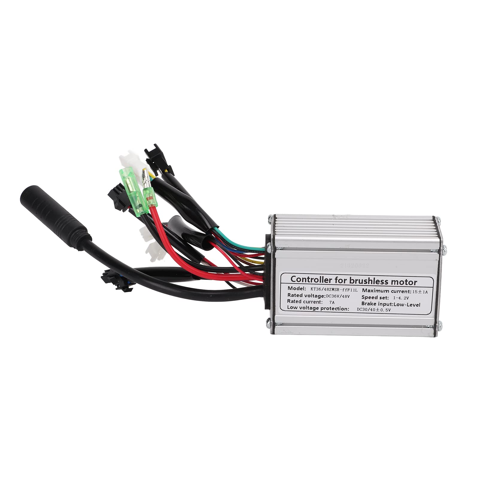 36V 48V 15A 6 Mosfets Bürstenloser Motorcontroller, Aluminiumlegierung Elektrofahrrad-Controller Wasserdichter Motorcontroller Elektrofahrrad-Modifikationszubehör von equlup