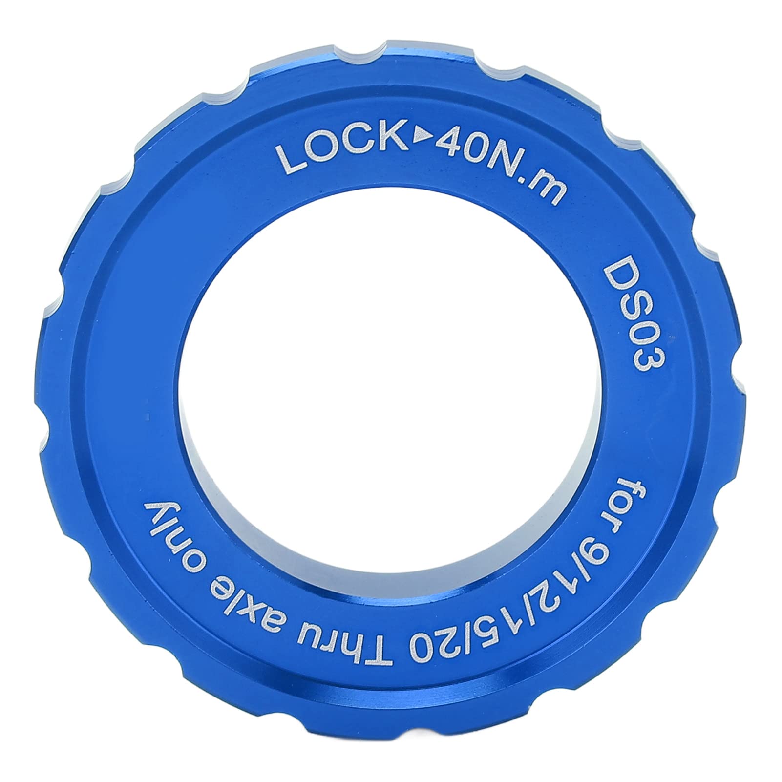 Fahrrad-Centerlock-Sicherungsring, 26 mm/1,0 Zoll Innendurchmesser, Fahrrad-Center-Lock-Abdeckring, Fahrrad-Center-Schaft-Scheibenbremsrotor-Sicherungsring für Fahrräder (Blau) von equlup