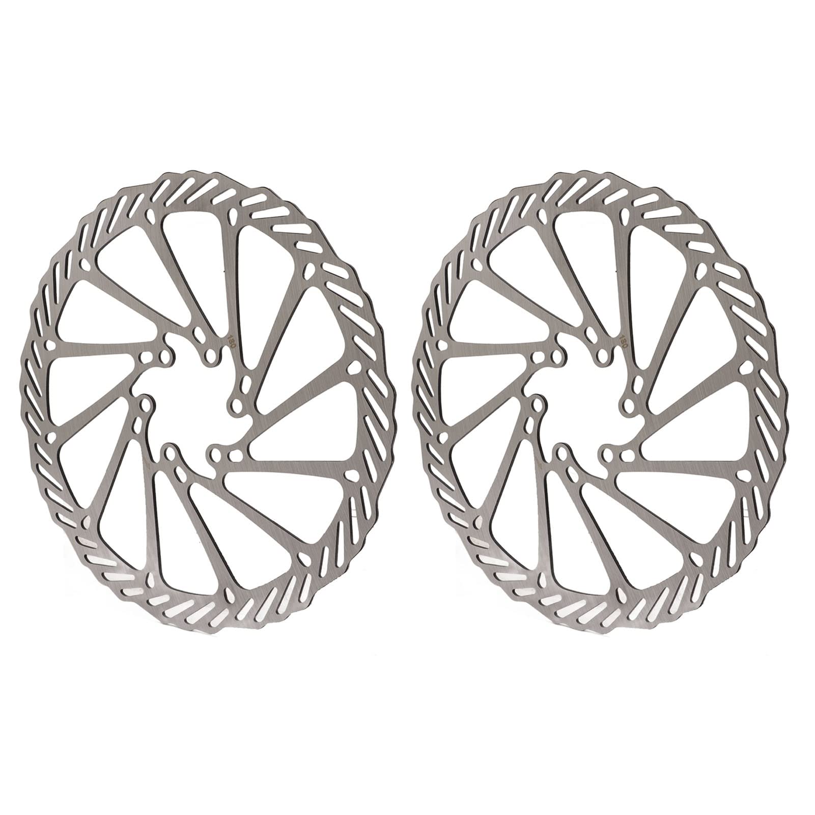 Fahrrad-Scheibenbremsscheiben, 2 Stück, schnelle Wärmeableitung, Stahl, hohe Härte, Mountainbike-Scheibenbremsen für Radsportbegeisterte (180mm) von equlup