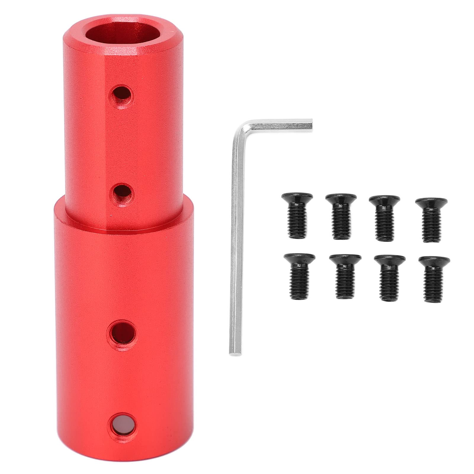 Lenkerverlängerungsrohr, Erhöhung des Stangenrohr-Risers, Aluminiumlegierung, Roller-Erhöhungsmodifikationsteil für M365 1s Pro 2 Essential Lite (Rot) von equlup