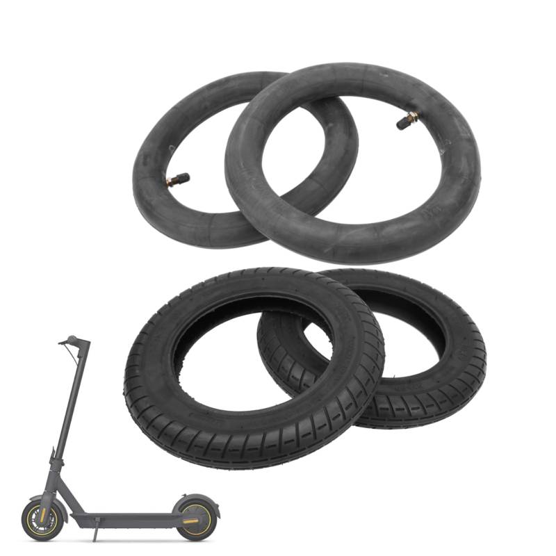 Scooter Tyre, 10in M365 Eectric Scooter Tire Inner Outer Tubes Scooter Tyre Rubber Tires Spare Wheel Tires Tube Replacement Wheels for Eectric Scooter von equlup