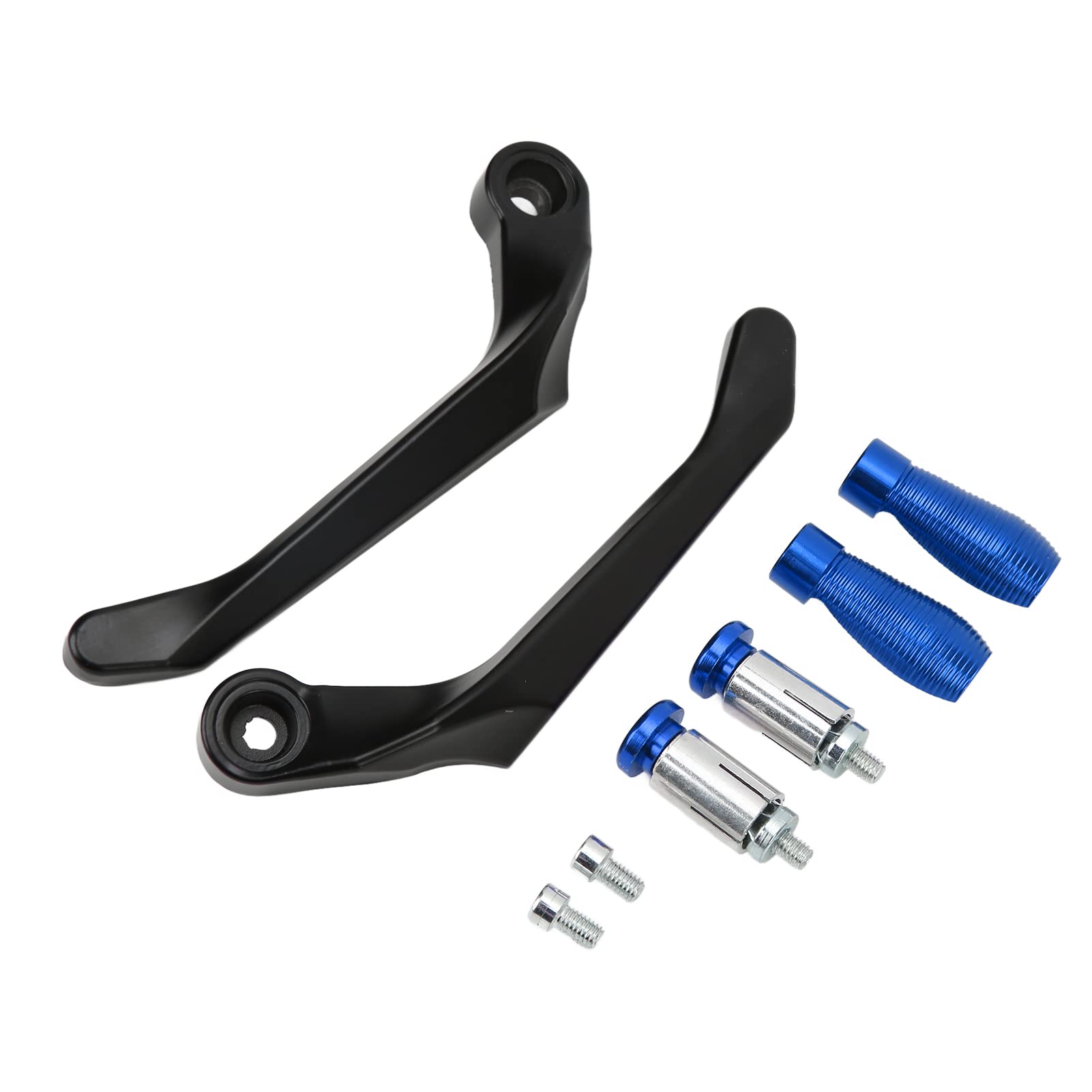 equlup Motorradhebel Guard, 2pcs Bremskupplung Lenkerschutz Aluminiumlegierung Motorrad -Bar -Endschutz für Bergbikes (Blau) von equlup