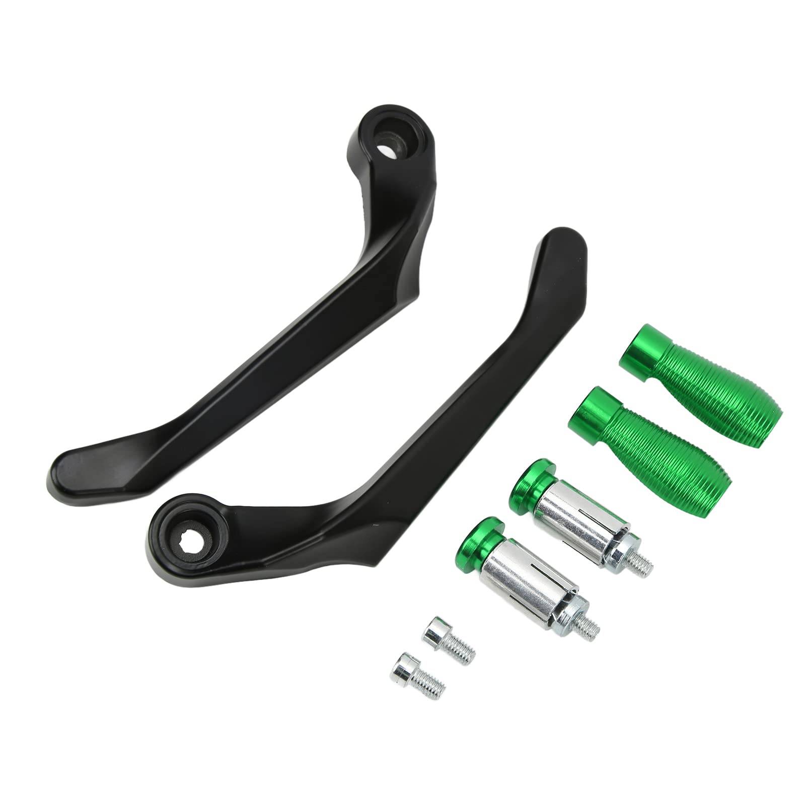 equlup Motorradhebel Guard, 2pcs Bremskupplung Lenkerschutz Aluminiumlegierung Motorrad -Bar -Endschutz für Bergbikes (Grün) von equlup