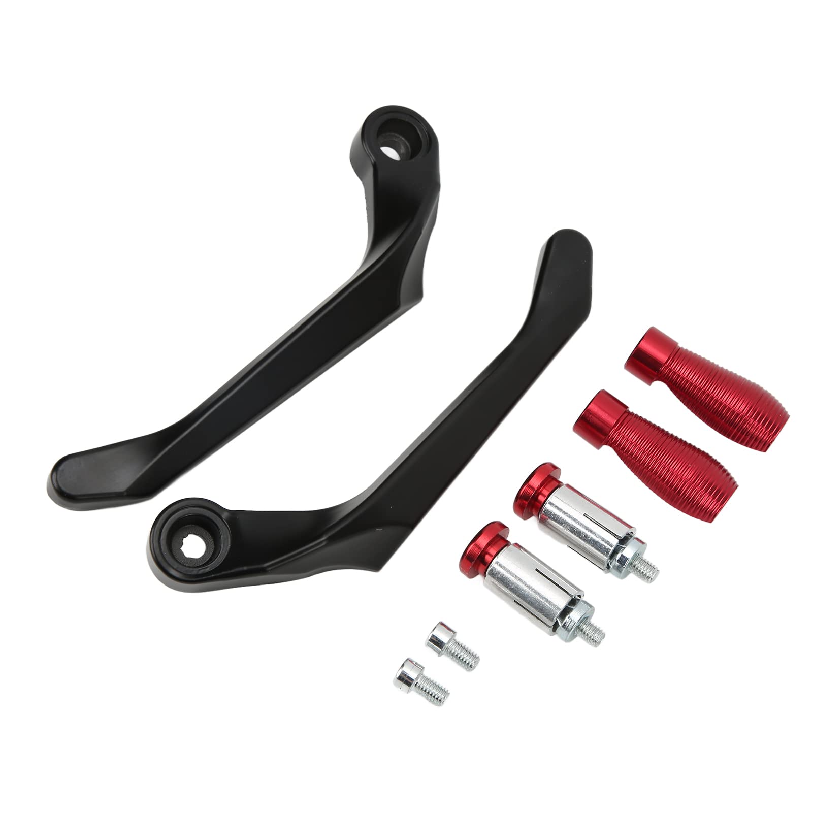 equlup Motorradhebel Guard, 2pcs Bremskupplung Lenkerschutz Aluminiumlegierung Motorrad -Bar -Endschutz für Bergbikes (Rot) von equlup