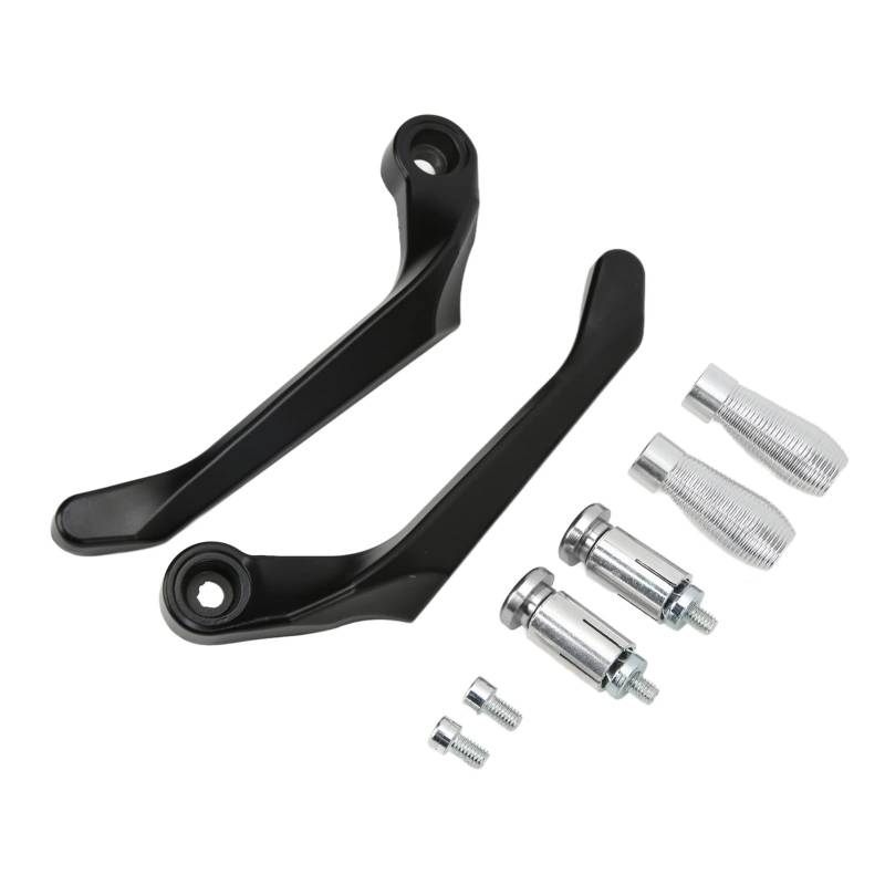 equlup Motorradhebel Guard, 2pcs Bremskupplung Lenkerschutz Aluminiumlegierung Motorrad -Bar -Endschutz für Bergbikes (Silber) von equlup