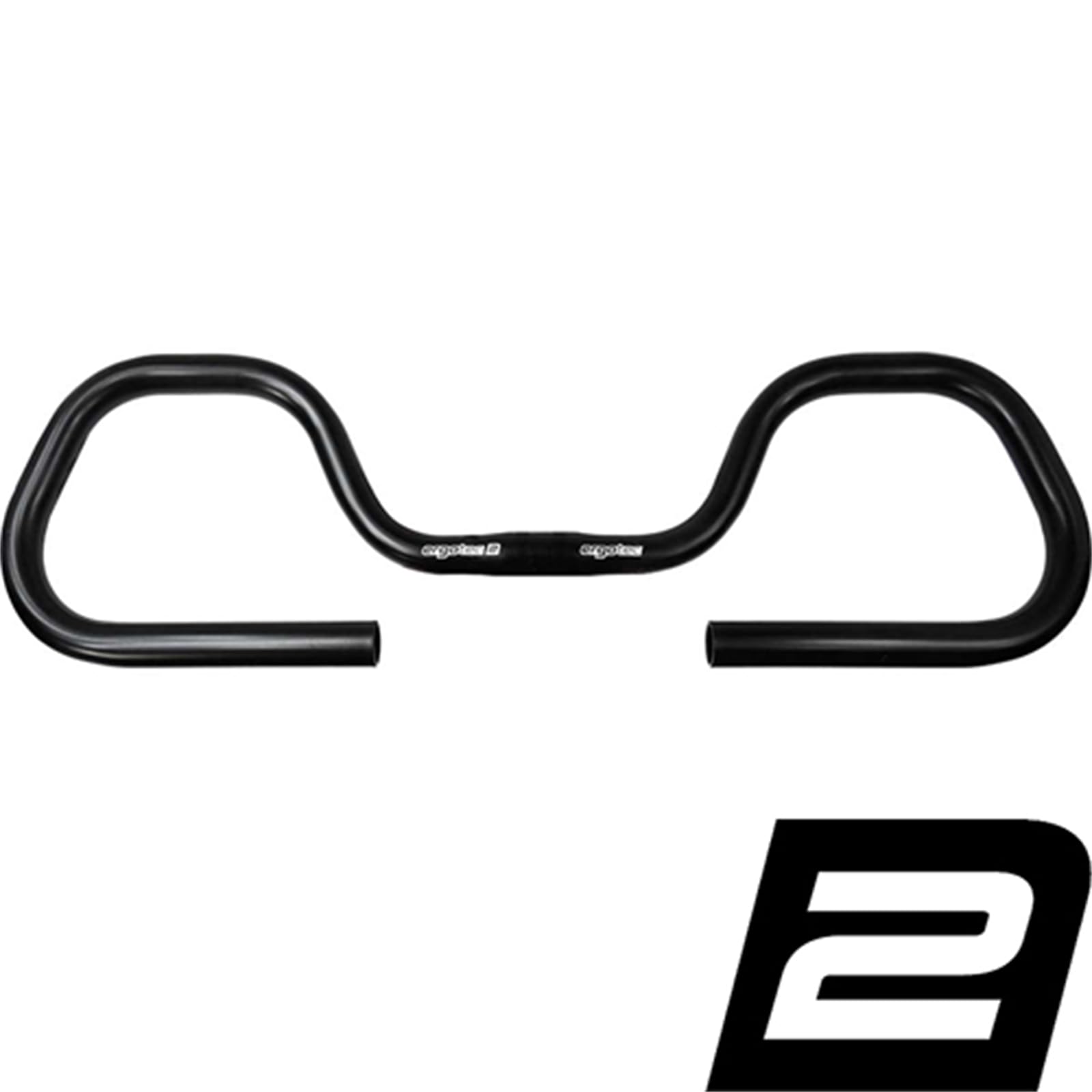 ERGOTEC handlebar Contest 25.4, GW570, GL140, GH42, 0° aluminium black von ergotec