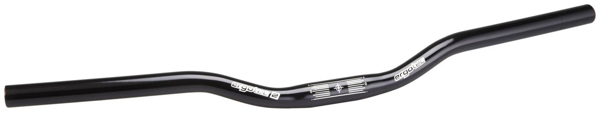 ERGOTEC handlebar Riser 25.4, GW620, GL175, GH30, 10° AL6061 T6, 1.95-3.0-1.95 black von ergotec